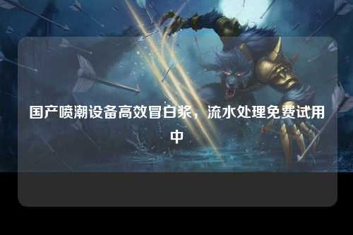 国产喷潮设备高效冒白浆，流水处理免费试用中